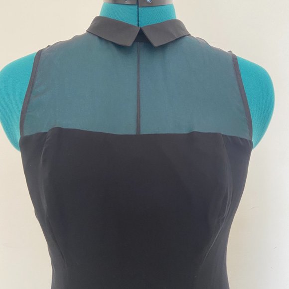 BCBGeneration Handkerchief Dress with Illusion Neckline & Collar - Picture 2 of 9